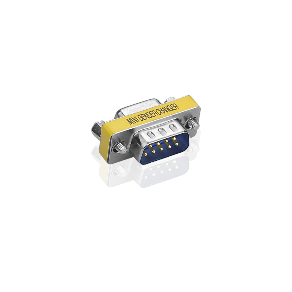 5 Stück 9 Pin RS-232 Seriell DB9 Stecker Stecker auf Buchse Kabel Geschlecht Wechsler Koppler Adapter