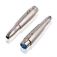 Vernickelt-plated XLR (F) auf 6.35mm (F) Adapter, XLR Female auf 6.35mm Female Connector Metal Silber (XLR (F) - 6.35mm (F)