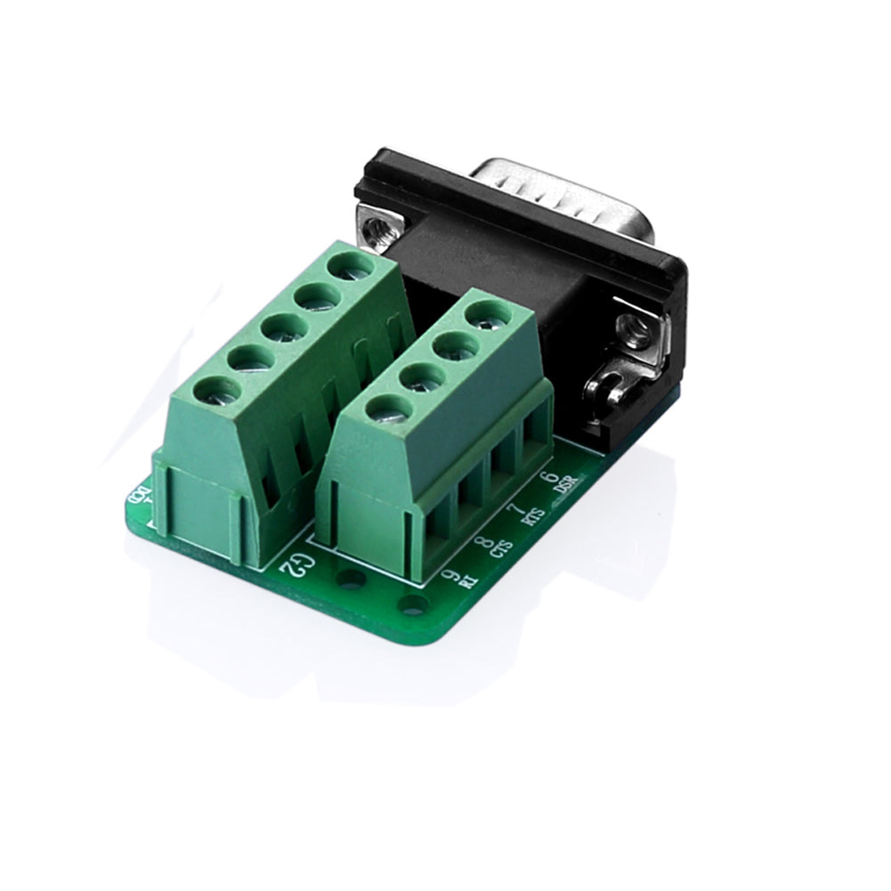 RS232 D-SUB DB9 Buchse Adapter to Terminal Connector Signal Module - Euroharry GmbH