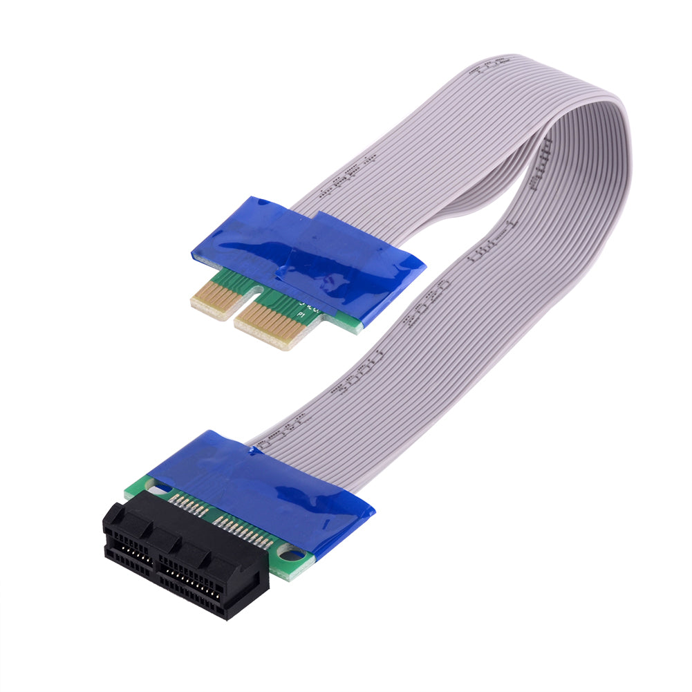 20cm PCI-E 1x Riser Karte Extender Adapter Verlängerung Kabel Flachbandkabel - Euroharry GmbH