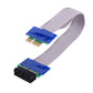 20cm PCI-E 1x Riser Karte Extender Adapter Verlängerung Kabel Flachbandkabel