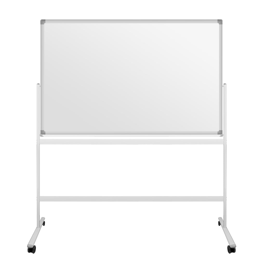 Mobile Whiteboard Magnetwand mit Alurahmen Magnetisch Whiteboard und Magnettafel Weiß lackiert WhiteBoard+Ständer Einstellbar drehbar - Euroharry GmbH