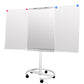 Whiteboard Flipchart Magnetwand mit Alurahmen Magnetisch Whiteboard und Magnettafel Lackiert WhiteBoard + Mobile Ständer Einstellbar drehbar